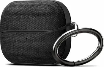 Këllëf Spigen Urban Fit për Samsung Galaxy Buds 3 Pro 3, pëlhurë premium, kompatibil me karikim wireless, i zi
