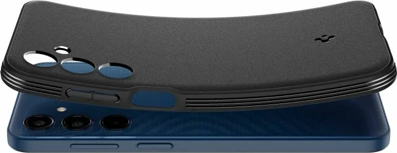 Mbulesë telefoni Spigen Essential SandBlast për Samsung Galaxy M35 5G, rezistente ndaj goditjeve, e zezë - 9