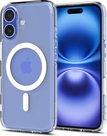 Mbështjellës Spigen Ultra Hybrid Mag për iPhone 16 Plus, MagSafe, Bardhë