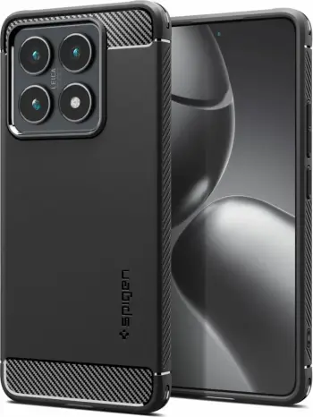 Mbështjellës Spigen Rugged Armor për Xiaomi 14T Pro, Matte Black
