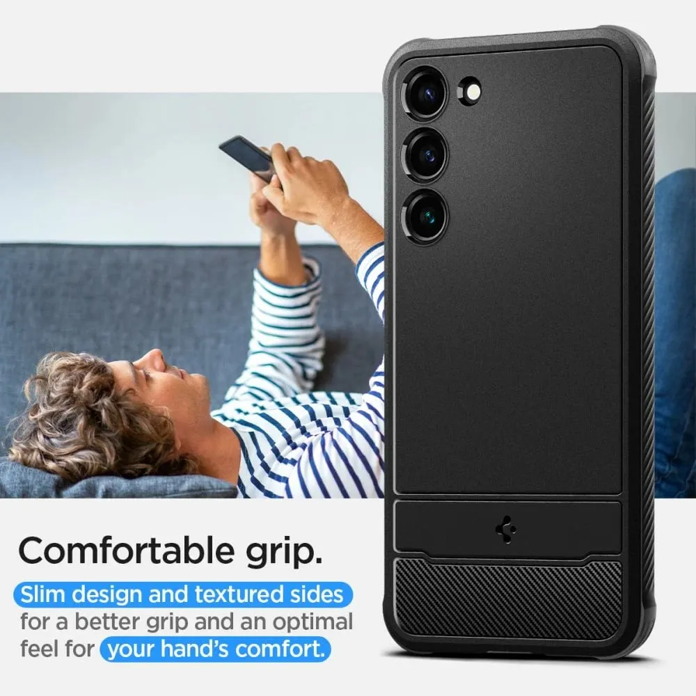 Mbështjellëse për Samsung Galaxy S23 Spigen Rugged Armor, e zezë - 15