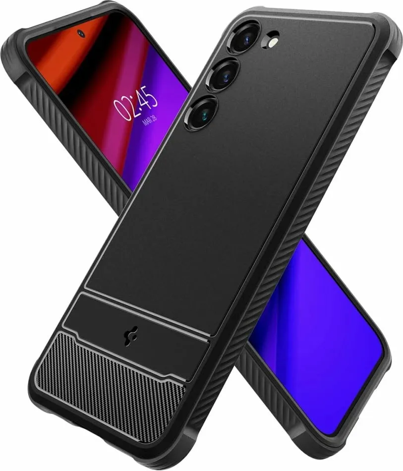 Mbështjellëse për Samsung Galaxy S23 Spigen Rugged Armor, e zezë - 6