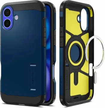 Mbështjellës Spigen Tough Armor Mag për iPhone 16, MagSafe, Blu