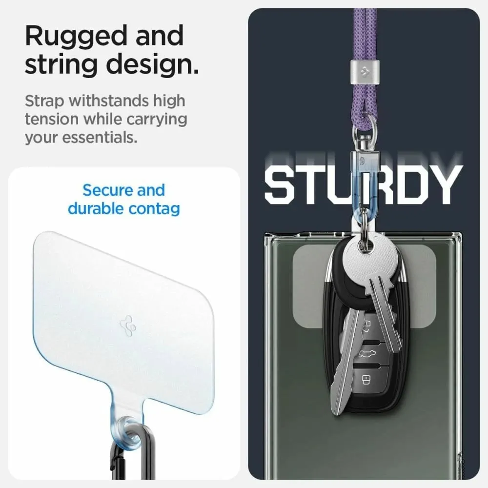 Set litarësh universal Spigen me rrip për trup dhe dorë, vjollcë - 2