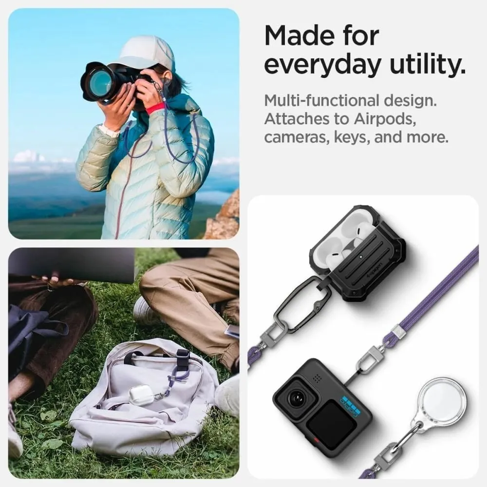 Set litarësh universal Spigen me rrip për trup dhe dorë, vjollcë - 5