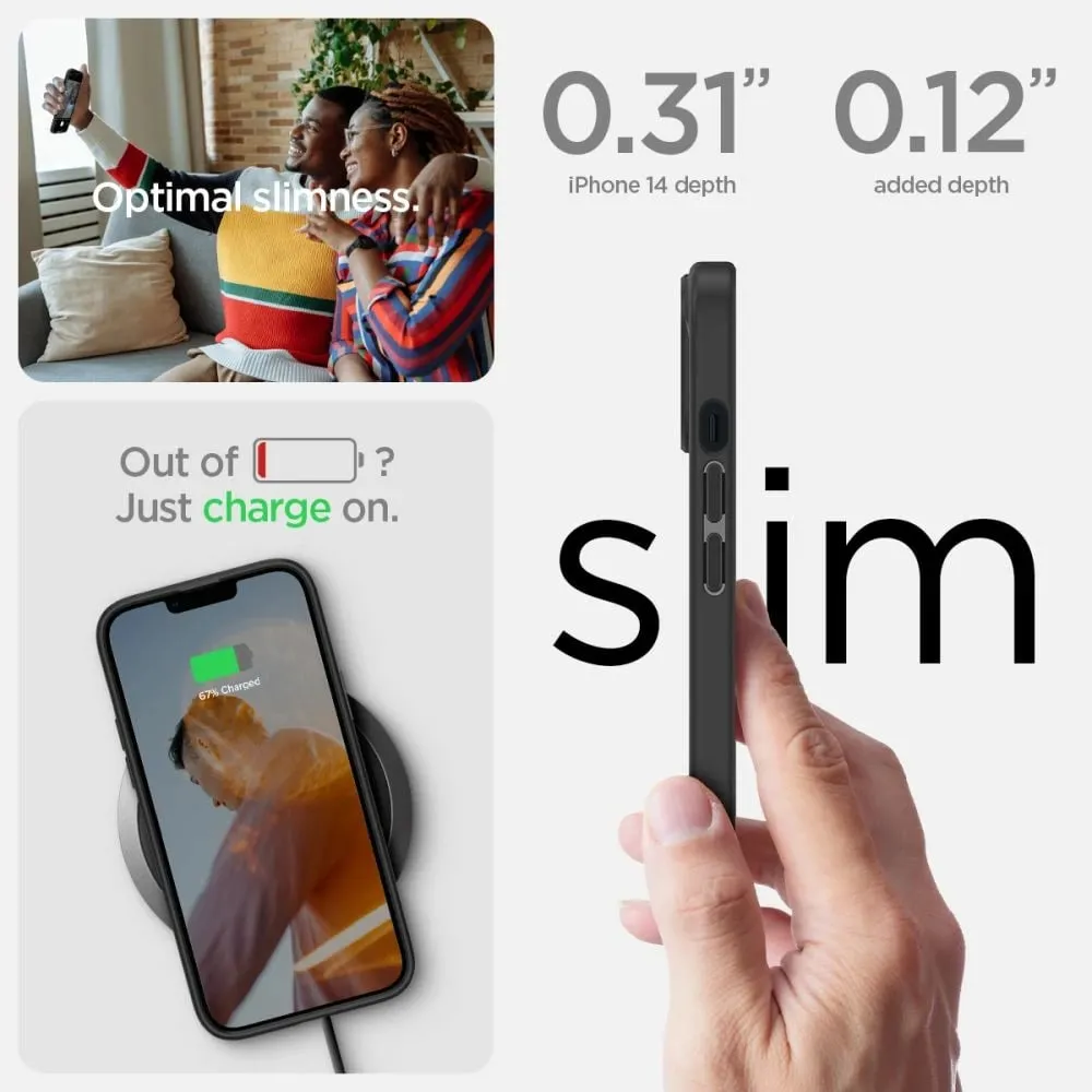 Mbrojtëse telefoni Spigen Ultra Hybrid, për iPhone 14 Plus 15 Plus, matte black - 5