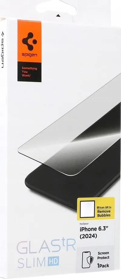 Xham mbrojtës Spigen Glas tR Slim HD, për iPhone 16 Pro, transparencë - 1