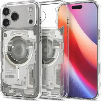 Mbrojtëse telefoni Spigen Ultra Hybrid Zero One MagSafe, për iPhone 17 Pro, transparente