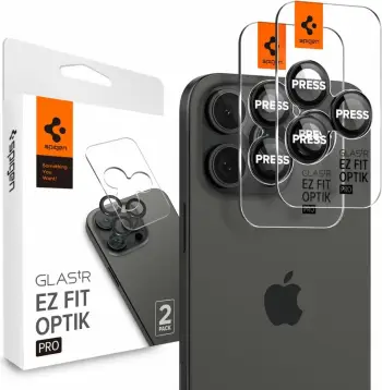 Mbrojtës kamerë Spigen Optik.tr ez Fit, xham i temperuar, për iPhone 14 Pro 14 Pro Max, i zi