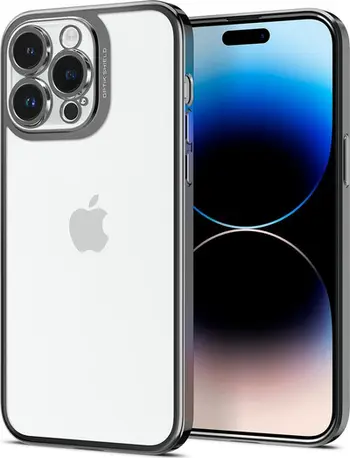 Mbulesë telefoni Spigen Optik Crystal, për iPhone 14 Pro Max, transparente, gri krom