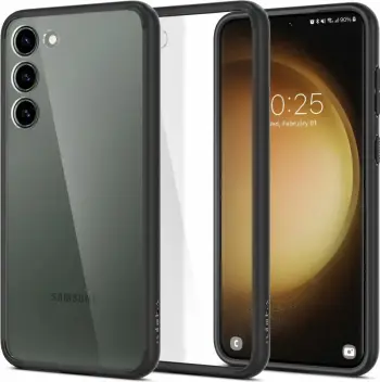 Mbrojtëse për celular Samsung Galaxy S23 Spigen Ultra Hybrid, e zezë