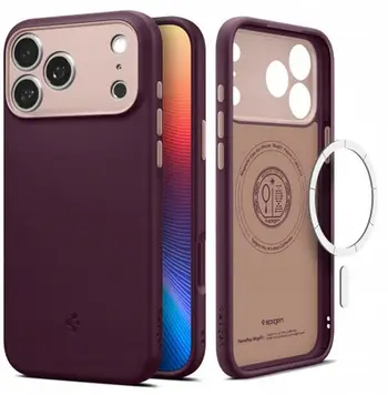 Mbështjellës telefoni Spigen Caseology Nano Pop MagSafe, për iPhone 17 Pro Max, i kuq