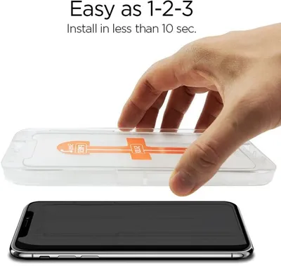 Xham mbrojtës Spigen Glas.tR EZ Fit për Apple iPhone XR - 3