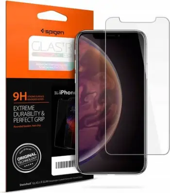 Xham mbrojtës Spigen Apple Slim HD, për iPhone XR
