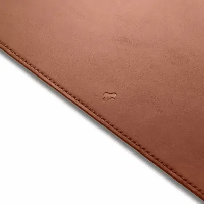 Mouse pad Spigen LD301, PU lëkurë, bazë gome kundër rrëshqitjes, kafe - 4