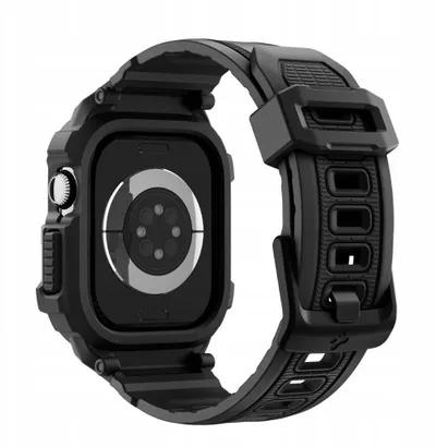 Kopertinë Spigen Rugged Armor Pro 2 për Apple Watch 11 42mm, matte, e zezë - 3