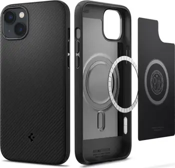 Mbështjellës për iPhone 14 Plus Spigen Mag Armor MagSafe, i zi