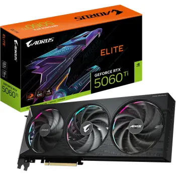 Kartelë grafike Gigabyte AORUS GeForce RTX 5060 Ti ELITE, 16 GB, e zezë