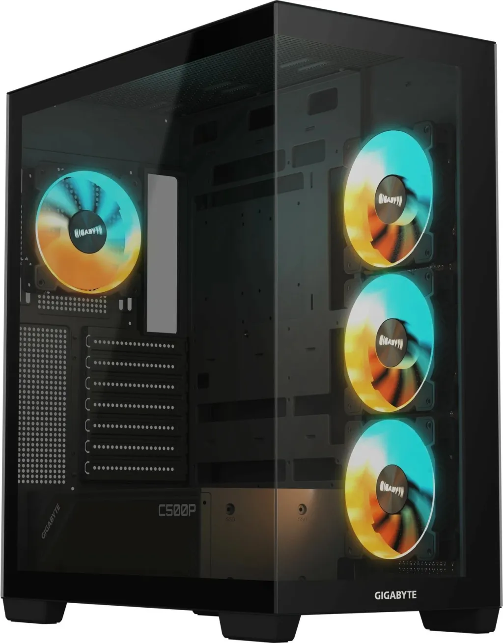 Kasë Gigabyte GB-C500P ST RGB, midi tower, e zezë - 2