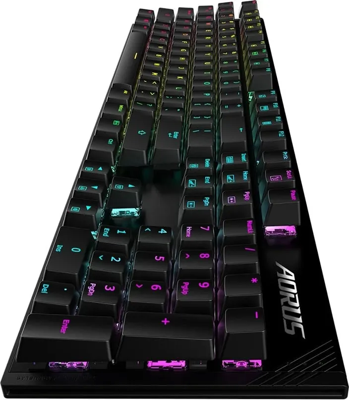 Tastierë mekanike Gigabyte AORUS K1, Cherry MX Red, RGB, full-size, e zezë - 5