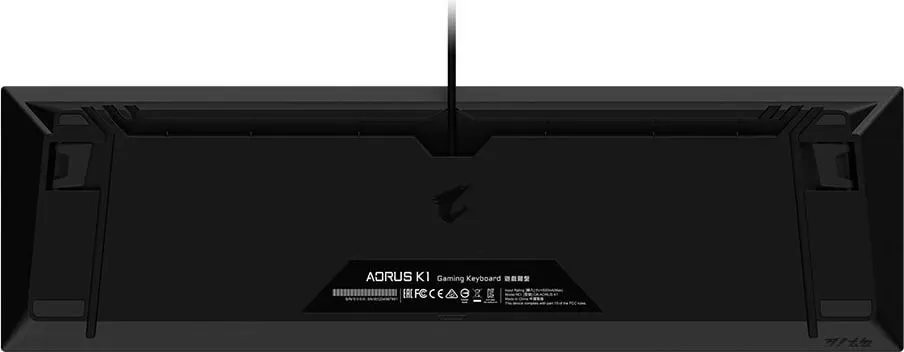Tastierë mekanike Gigabyte AORUS K1, Cherry MX Red, RGB, full-size, e zezë - 7