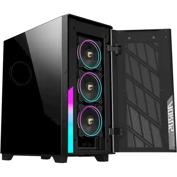 Shtëpizë E Zbrazet Gigabyte Aorus C500 Glass, Zi - 2