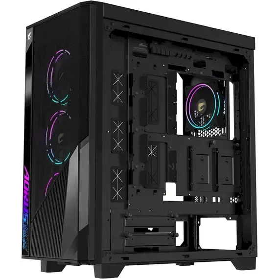 Shtëpizë E Zbrazet Gigabyte Aorus C500 Glass, Zi - 3