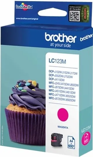 Toner Brother LC123M, Magenta, për printer ink-jet, 600 faqe - 2