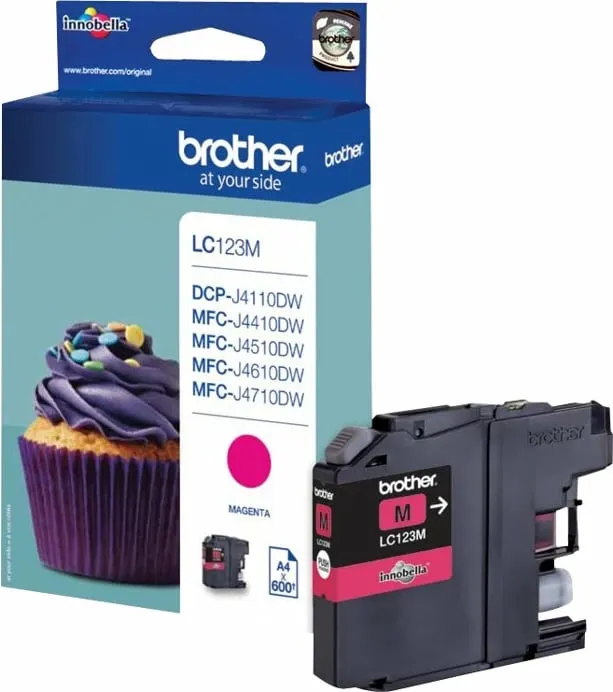 Toner Brother LC123M, Magenta, për printer ink-jet, 600 faqe - 5