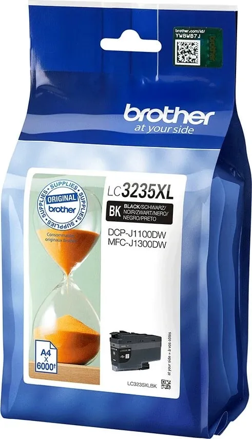 Kasetë ngjyrë Brother LC3235XLBK, 6000 faqe, e zezë - 2