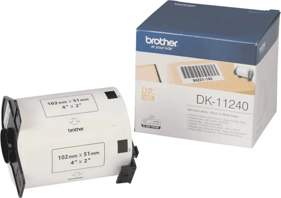 Rrotull etiketash Brother DK-11240 102 x 51 mm e bardhë - 1