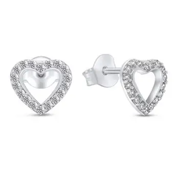 Vathë Brilio Silver Hearts EA355W