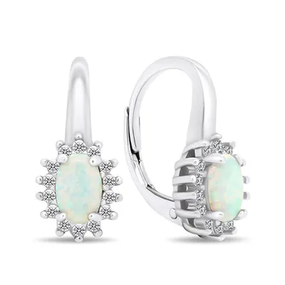 Vathё Brilio Silver Opals EA432W - 1