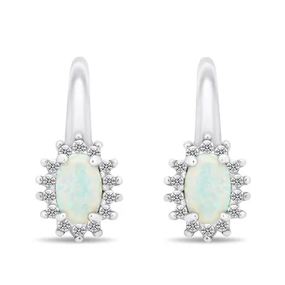 Vathё Brilio Silver Opals EA432W - 2