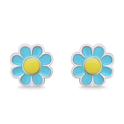 Vathë Brilio Silver Flowers EA710WLB - 2