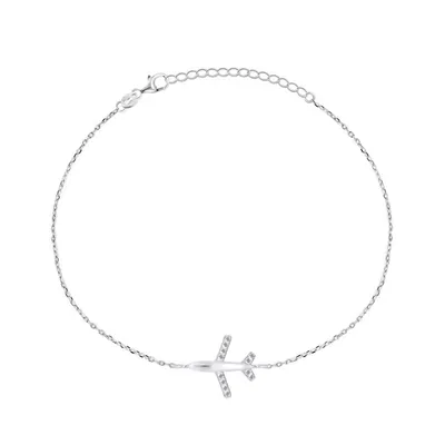 Byzylyk Brilio Silver Airplane BRC65W - 1