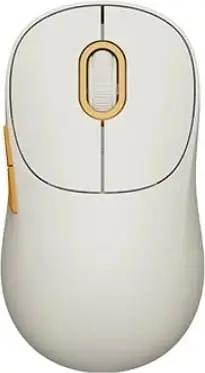 Maus Xiaomi Wireless Mouse 3, 2.4GHz + Bluetooth, 1200DPI, silent click, off-white/krem