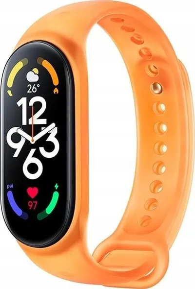 Rrip Xiaomi Smart Band 7, TPU, 255mm, portokalli neon - 1