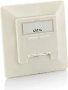 Panel rrjeti modular Equip Cat.6A, 2x RJ-45, i bardhë - 1