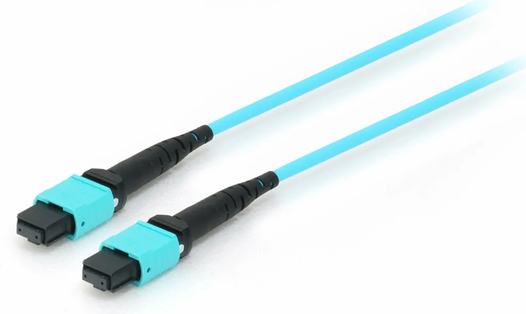Kabllo fibër optike MTP/MTP Equip OM4, 7m, cian - 1
