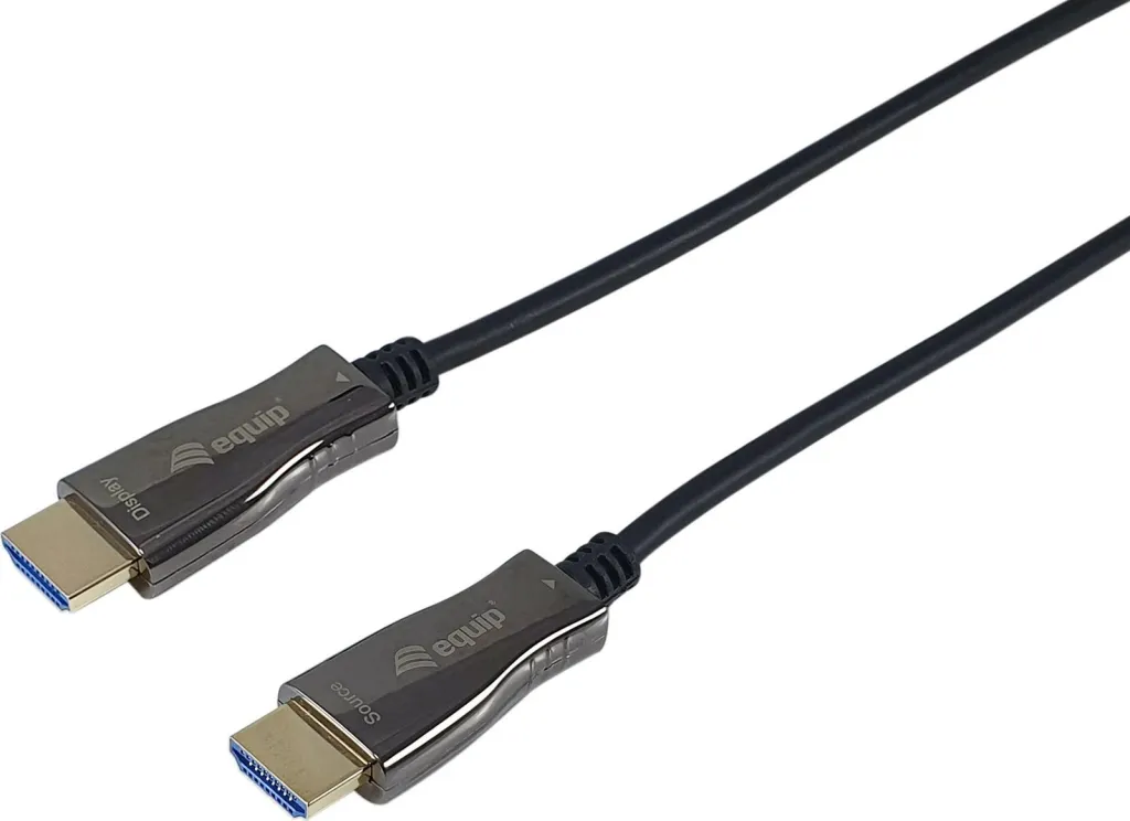 Kabllo HDMI 2.0 aktive optike Equip 100m, 3D, e zezë - 1