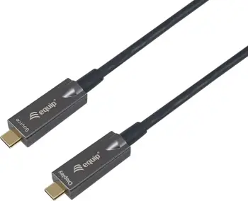 Kabëll USB C në USB C Equip 119461, 5m, 4K/60Hz, 10Gbps, PD 60W, i zi