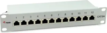 Aksesor rrjeti Equip 326523, 12 porta RJ-45, Cat6a, 10GBase-T, 1U, metalik, gri