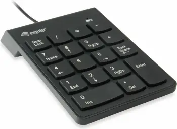 Tastierë numerike EQUIP USB, 18 taste, 1.35m, e zezë