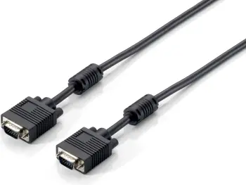 Kabllo VGA Equip HD15, 20m, e zezë