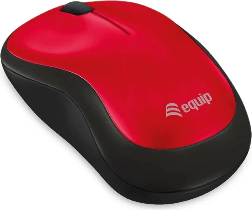 Maus wireless Equip Comfort, optik, RF, i kuq - 1