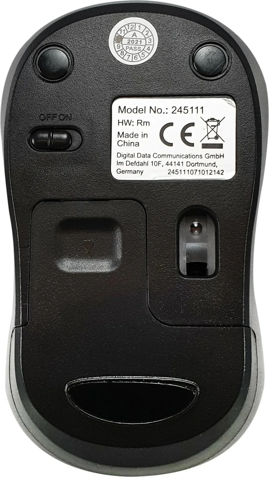 Maus wireless Equip Comfort, optik, RF, i kuq - 2