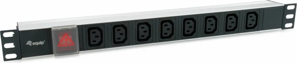 PDU Equip 333310, 1U, 8 dalje, alumini, zi - 1