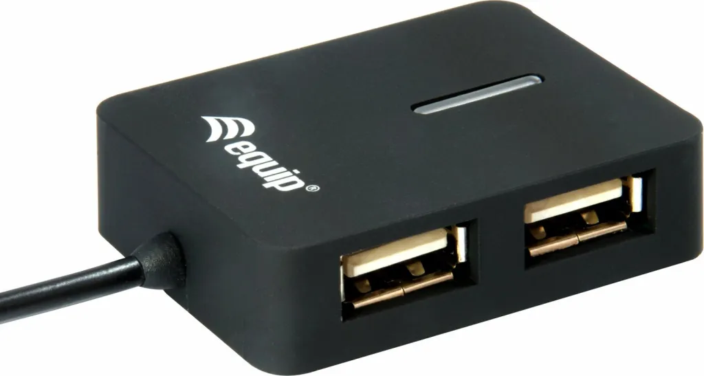 USB hub Equip 128952, 4 porta, USB 2.0, 480 Mbit/s, e zezë - 3