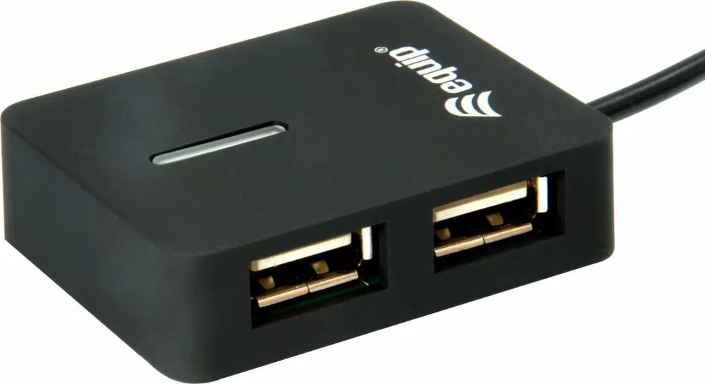 USB hub Equip 128952, 4 porta, USB 2.0, 480 Mbit/s, e zezë - 4